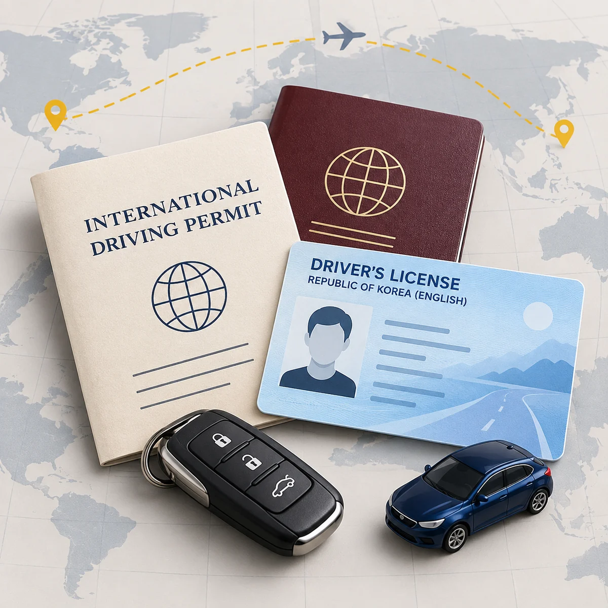 International Driving Permit vs. English-Language Korean License